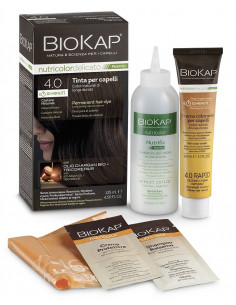 Bios line biokap nutricolor delicato rapid tinta 4,00 castano naturale 135 ml