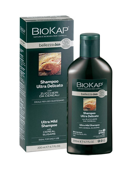 Biokap bellezza bio shampoo ultra delicato cosmos ecocert 200 ml