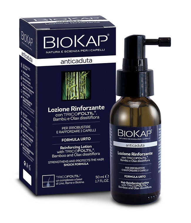 Image of Biokap lozione rinforzante anticaduta con tricofoltil nuova formula 50 ml cod085
