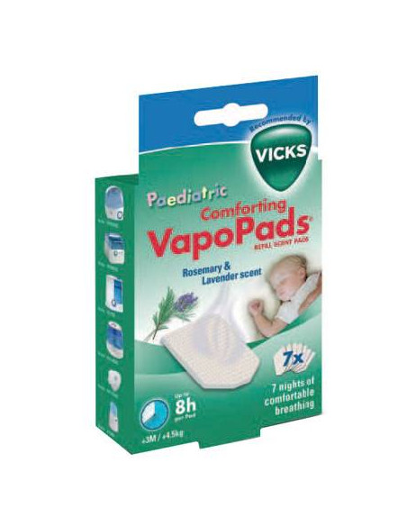 Vicks vapopads rosemary & lavender scente 7 pezzi