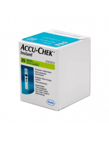 Roche accu-chek instant 25 strisce reattive