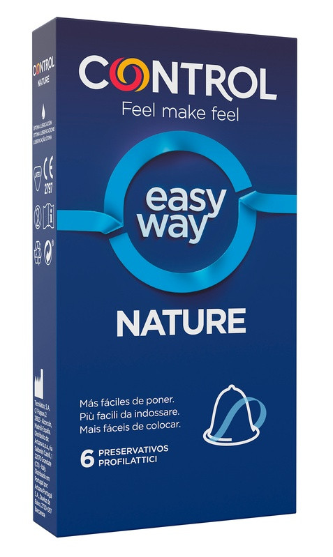 Image of Control easy way nature profilattici con applicatore 6 pezzi cod085