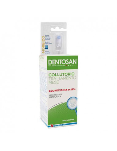 Dentosan bipack collutorio mese 0,12% 200 ml + spazzolino tech morbido