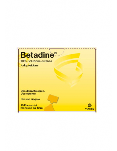 Betadine*sol cut 10 flaconcini 10ml 10%