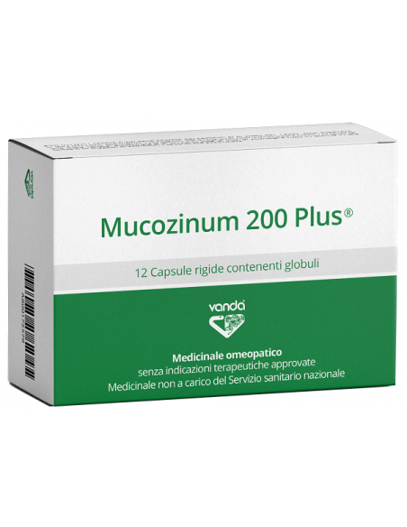 Mucozinum 200 plus 12 capsule vanda