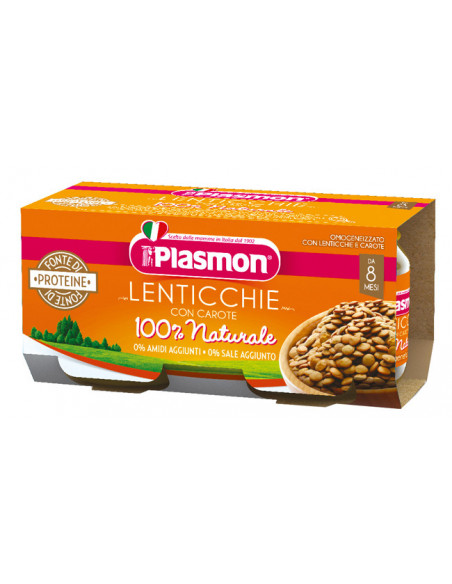 Plasmon omogeneizzato lenticchie 2 x 80 g