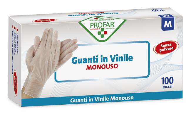 Profar guanto vinile m 100pz