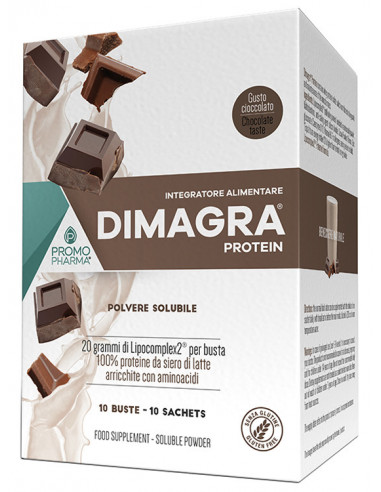 Dimagra protein cacao 10buste