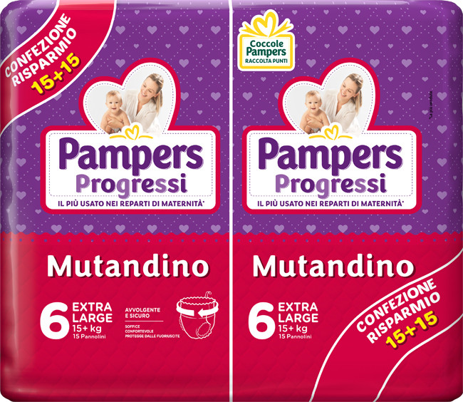 Pampers progressi mut xl 30pz