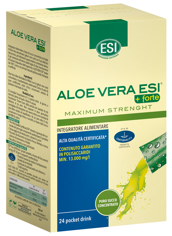 Image of Esi Aloe Vera pocket drink +Forte Massima Forza per depurare l'organismo 24 stick cod085