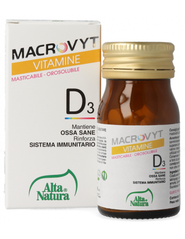 Macrovyt vitamina d3 veg 60 compresse orosolubili
