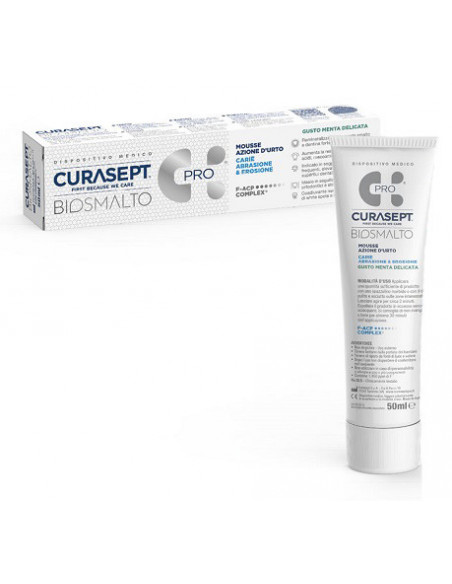 Curasept biosmalto mousse carie menta 50 ml
