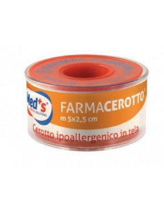 Cerotto meds ipoallergenico tela 500x2,5cm ssr