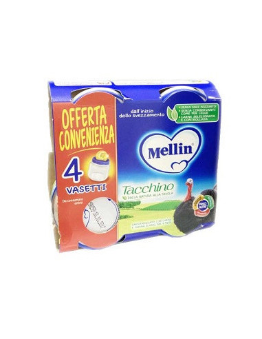 MELLIN OMOG TACCHINO 4X80G