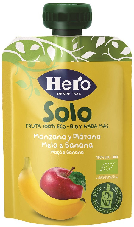 Hero b pouch mela banana 100g