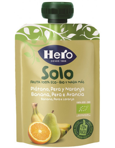 Hero Solo Plátano, Pera y Naranja 100 g