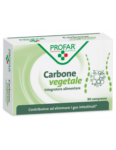 Profar carbone vegetale 80 compresse | Clubfarma