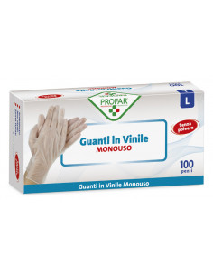 Profar guanto vinile l 100pz