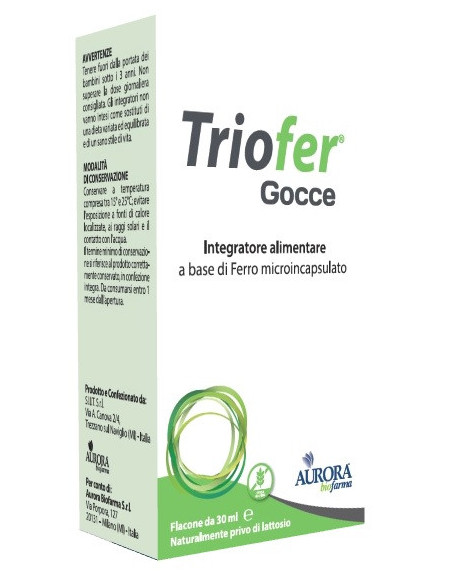Triofer gocce 30ml aurora biofar