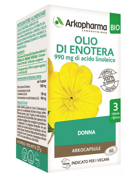 Olio di enotera bio 60 capsule