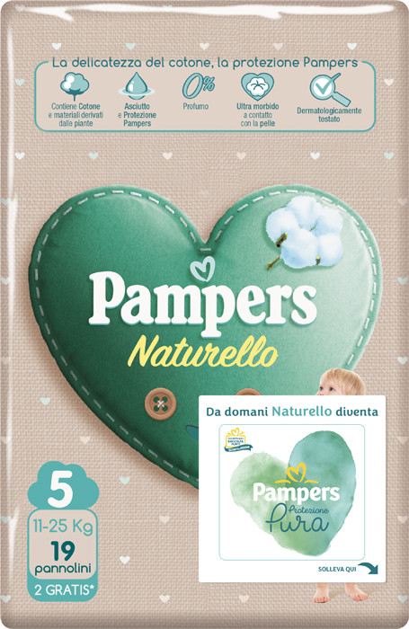 Pampers natur junior cp 17pz piu 2