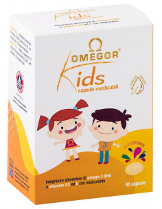 Omegor kids tutti frutti 60 capsule
