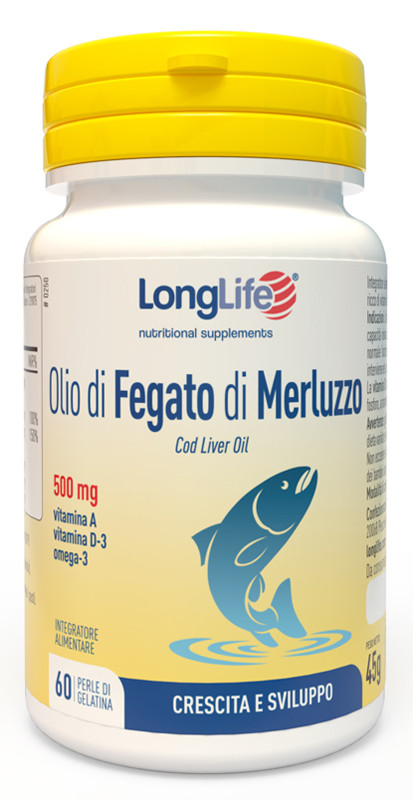 Olio fegato merl 60pr longlif