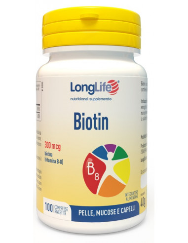 Biotin 100cpr 40g longlife