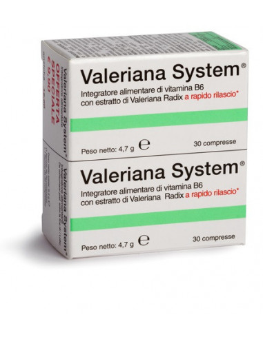 Valeriana system 30cpr piu 30cpr