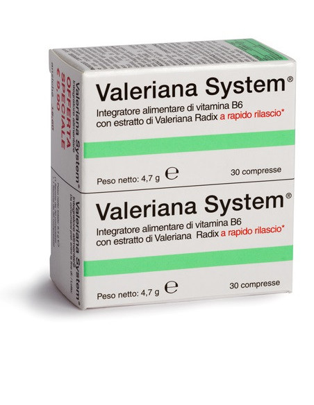 Valeriana system 30 compresse piu 30 compresse