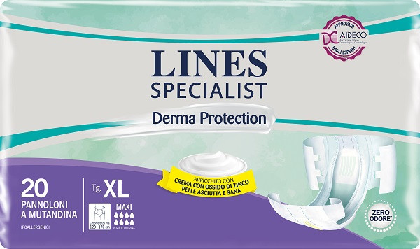 Lines sp derm pan maxi xl 20pz