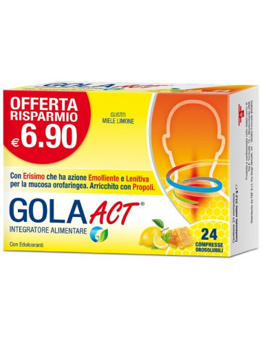Gola act miele limone 24cpr f