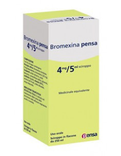 Bromexina pe*sciroppo 250ml 4mg 5m | Clubfarma
