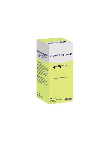 Bromexina pe*sciroppo 250ml 4mg 5m
