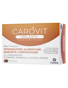 Carovit melanin solare 20 capsule