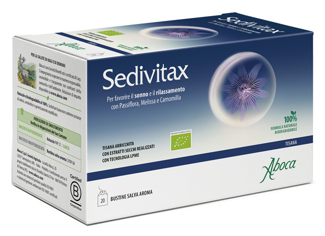 Sedivitax tisana per favorire il sonno e il rilassamento 20 filtri