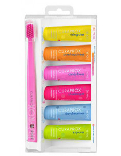 Curaprox six-taste-pack en