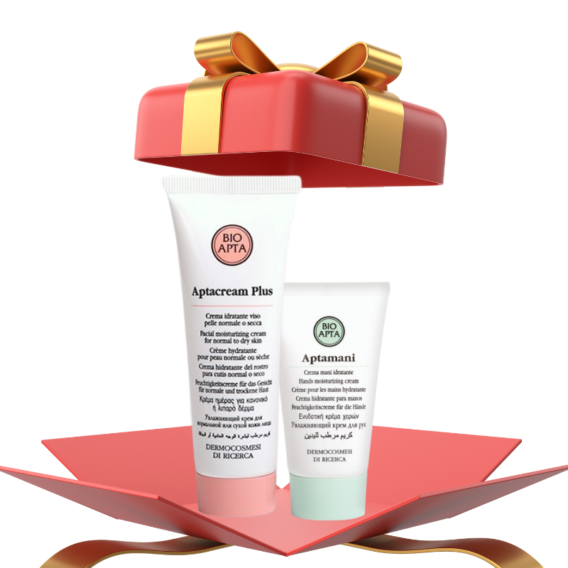 Image of Cofanetto crema mani 75 e crema idratante 50ml bioapta cod085