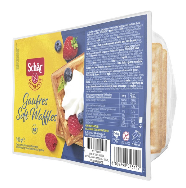 Schar gaufre soft waffles 100g