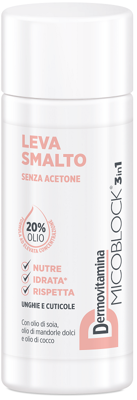 Image of Dermovitamina micoblock 3 in 1 levasmalto senza acetone 125ml cod085
