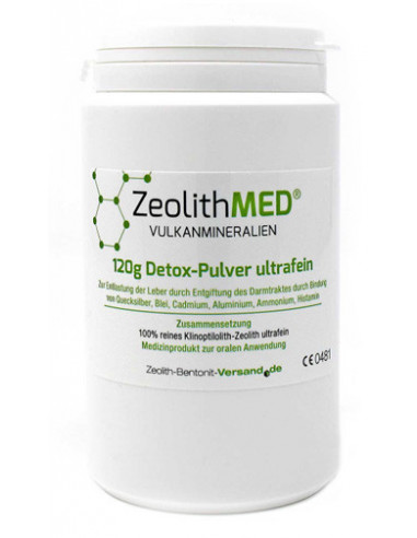 Zeolite med detox polv 120g