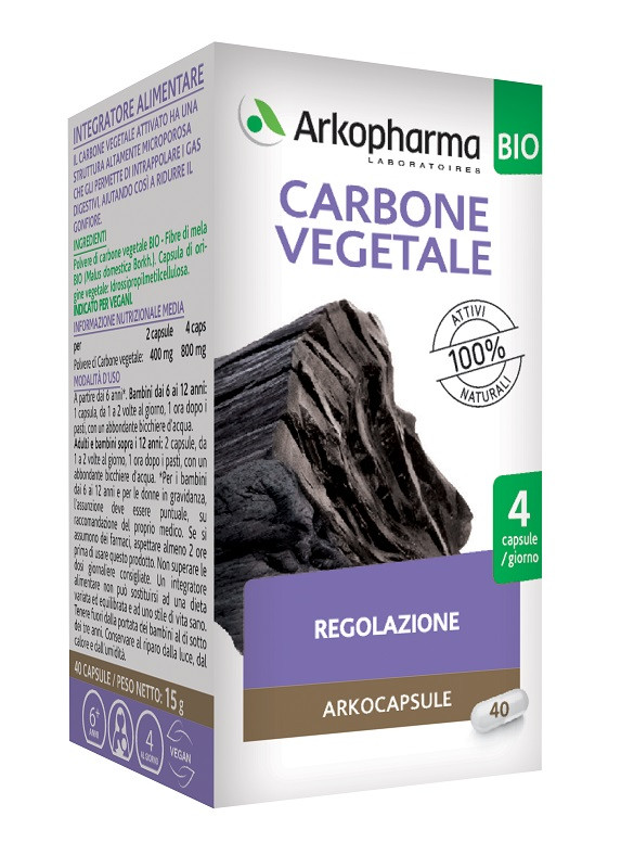 Arko capsule carbone veg bio 40 capsule