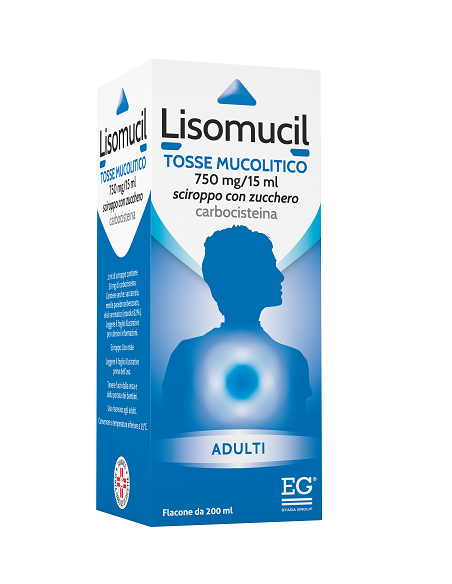 Lisomucil sciroppo tosse mucolitico adulti