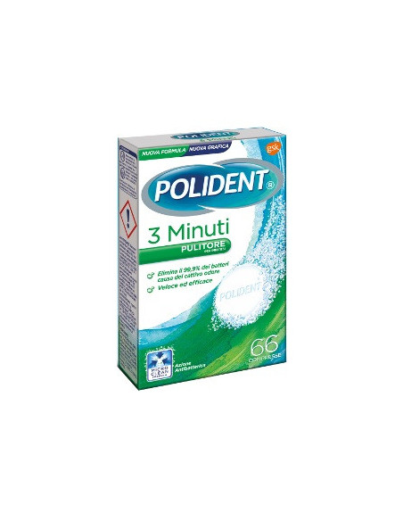 Polident 3 minuti 66 compresse
