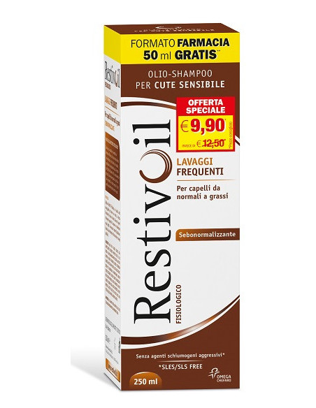 Restivoil fisiologico olio-shampoo sebo normalizzante 250ml