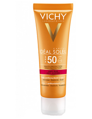 Vichy capitan soleil crema viso antietà spf50 50ml