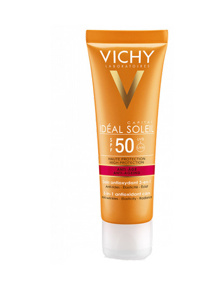 Vichy capitan soleil crema viso antietà spf50 50ml