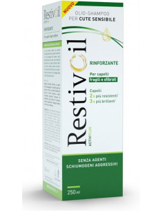 Restivoil olio-shampoo activ plus rinforzante per capelli fragili e sfibrati 250ml