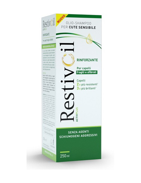 Restivoil olio-shampoo activ plus rinforzante per capelli fragili e sfibrati 250ml