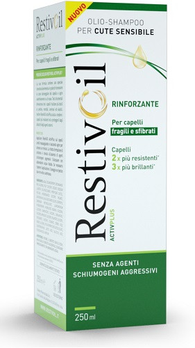 Image of Restivoil olio-shampoo activ plus rinforzante per capelli fragili e sfibrati 250ml cod085